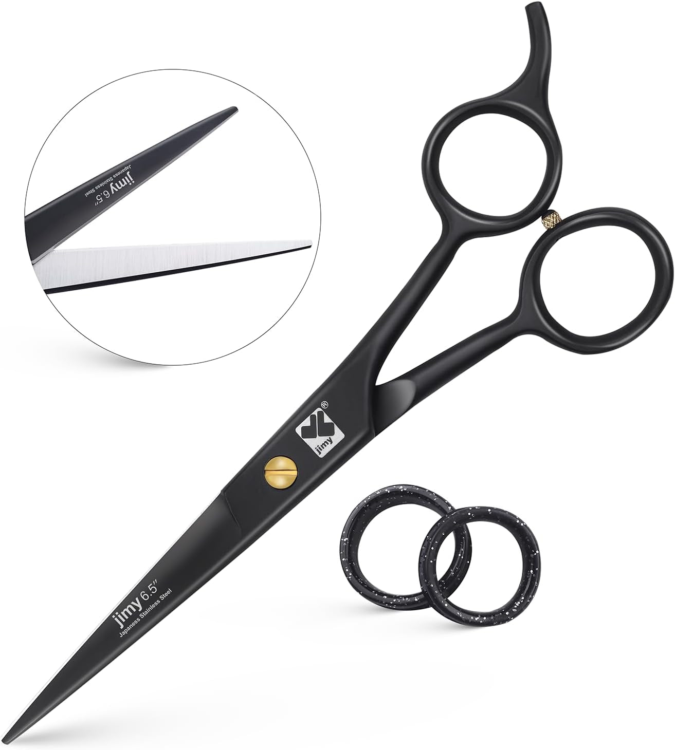 Professional Hair Cutting Shears 6.5'' Stainless Steel Sharp - Smooth Razor Edge Series Shears for Hair Cutting, Hair Cut Scissor for Women & Men and Salon (Barber Scissors)