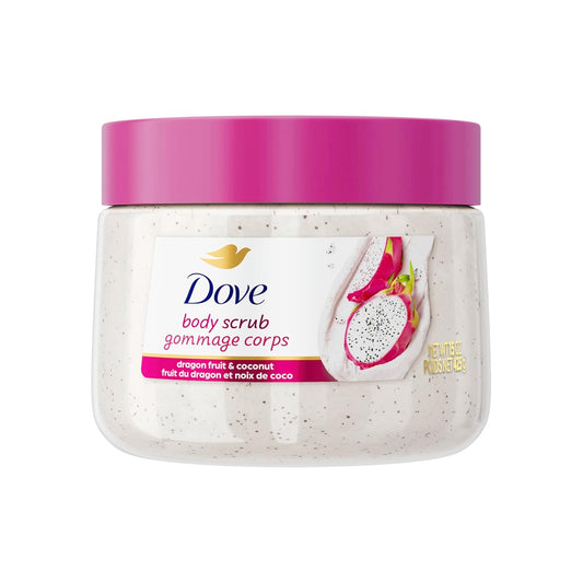 Body Scrub Dragon Fruit & Coconut Cream for Silky Smooth Skin Body Scrub Exfoliates and Provides Lasting Nourishment 15 Oz