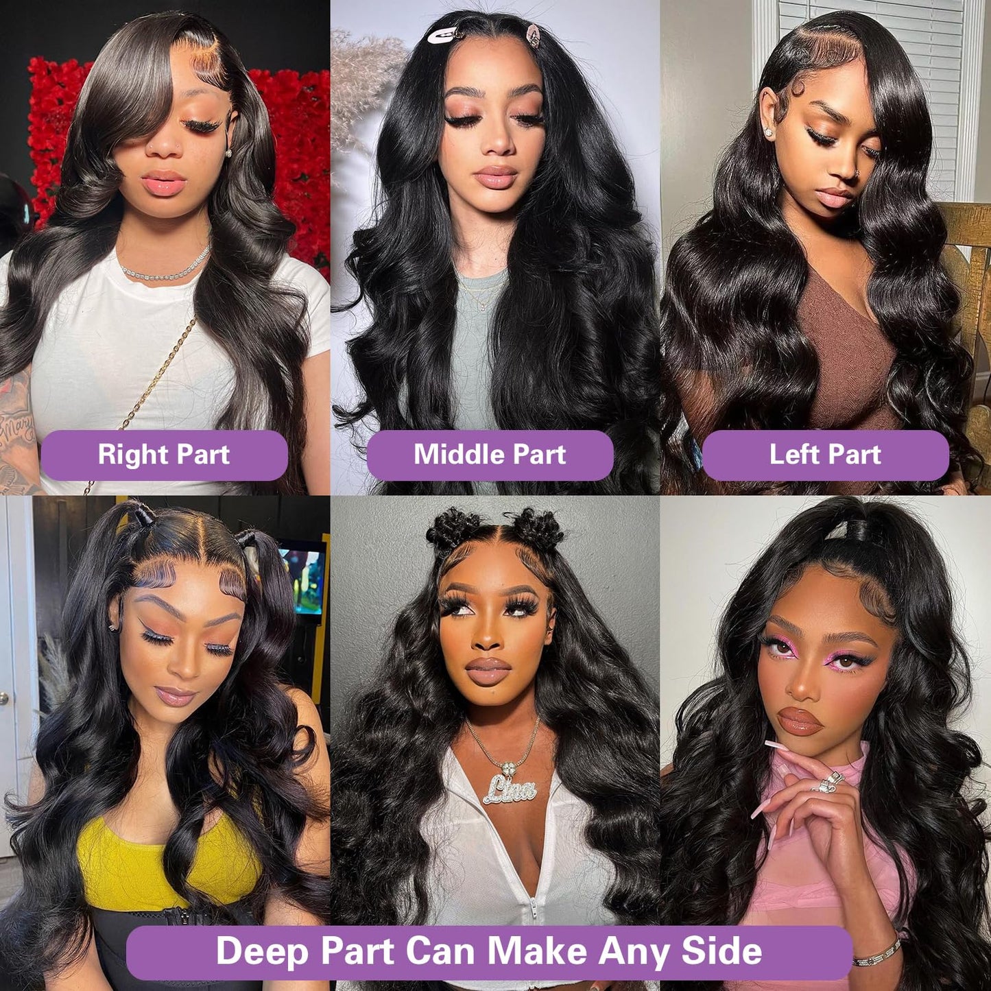 30 Inch Lace Front Wig Human Hair Pre Plucked 13X6 Body Wave HD Lace Front Wigs Human Hair for Women 180% Density Glueless Brazilian Virgin Human Hair Wig with Baby Hair Natural Black