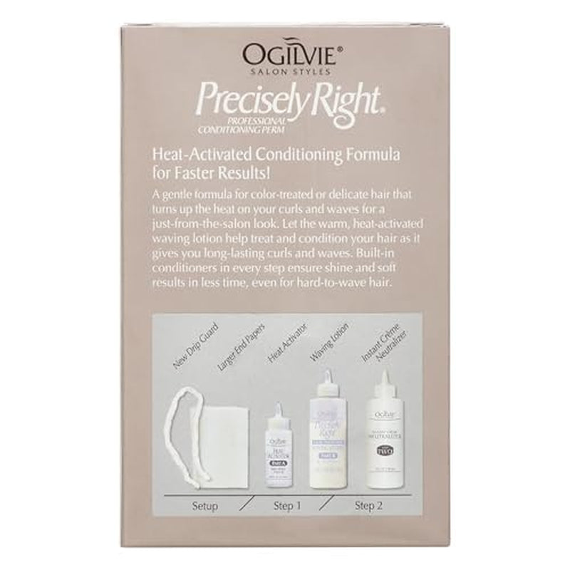 Salon Styles Precisely Right Professional Conditioning Perm Kit - Ideal for Color-Treated, Thin, or Delicate Hair - 1 Application