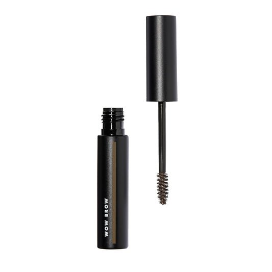 Wow Brow Gel, Volumizing, Buildable, Wax-Gel Hybrid, Creates Full, Voluminous-Looking Brows, Locks Brow Hairs in Place, Neutral Brown, Fiber-Infused, 0.12 Oz