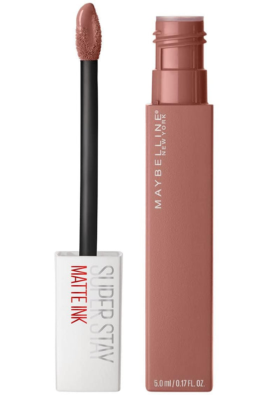 Super Stay Matte Ink Liquid Lipstick Makeup, Long Lasting High Impact Color, up to 16H Wear, Seductress, Light Rosey Nude, 1 Count