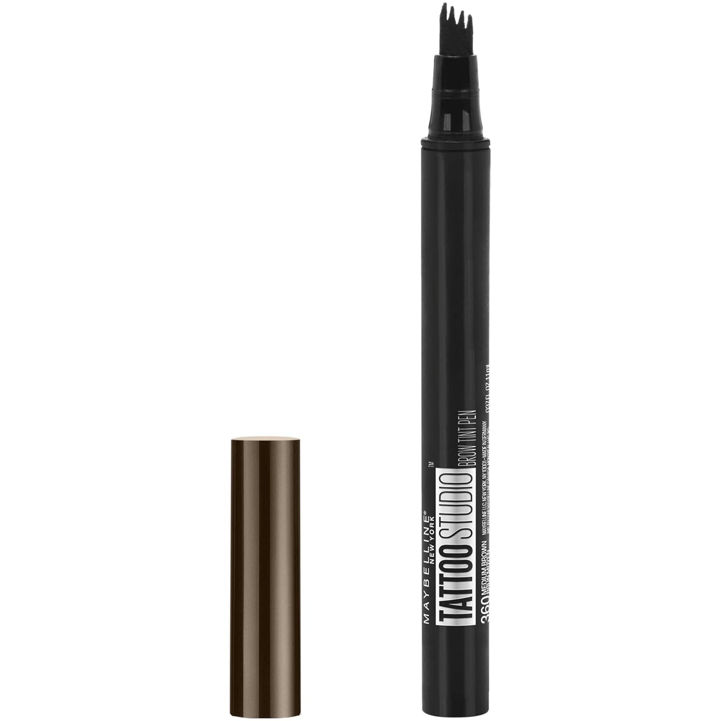 New York Tattoostudio Brow Tint Pen Makeup, Medium Brown, 0.037 Fl. Oz.