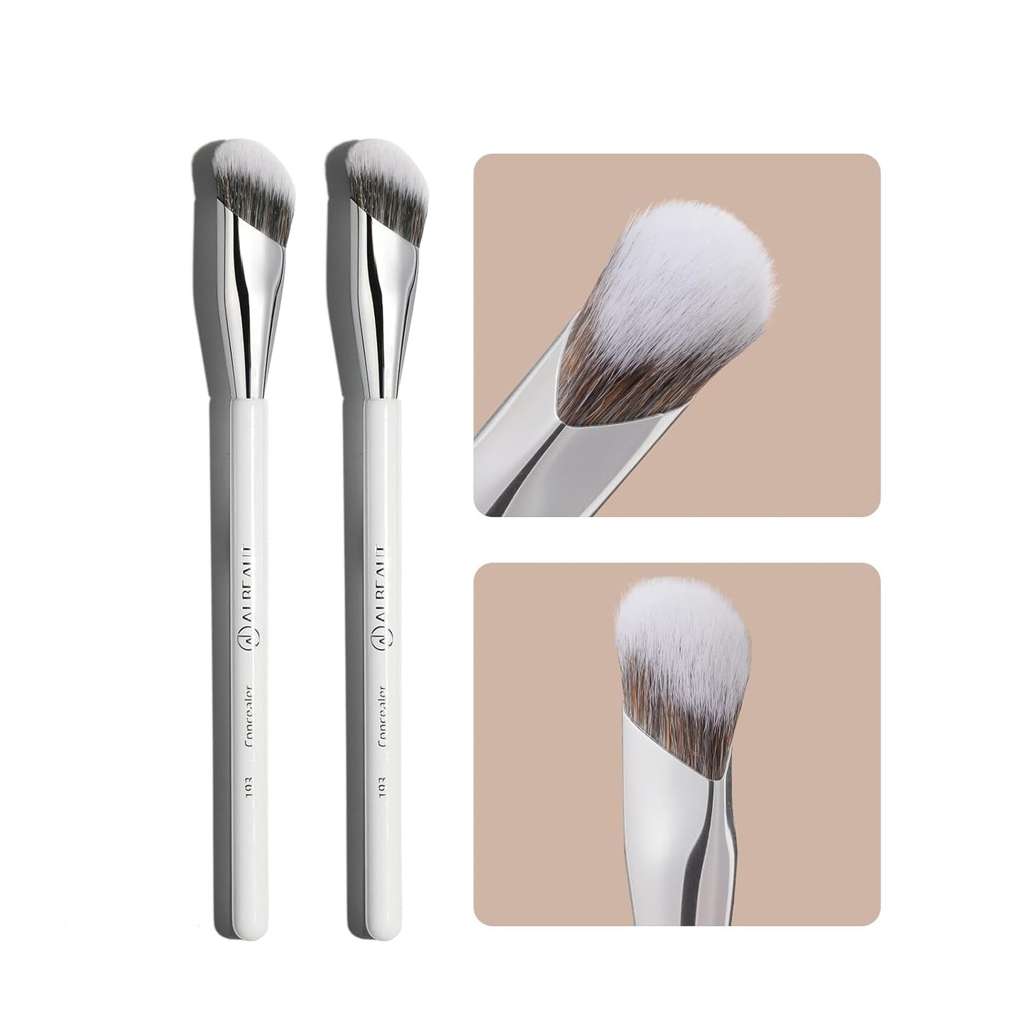 Eyeliner Brush, Crescent-Shaped Eyeliner and Brow Brush - Effortlessly Create Perfect Eyeliner (187 Curved Eyeliner)