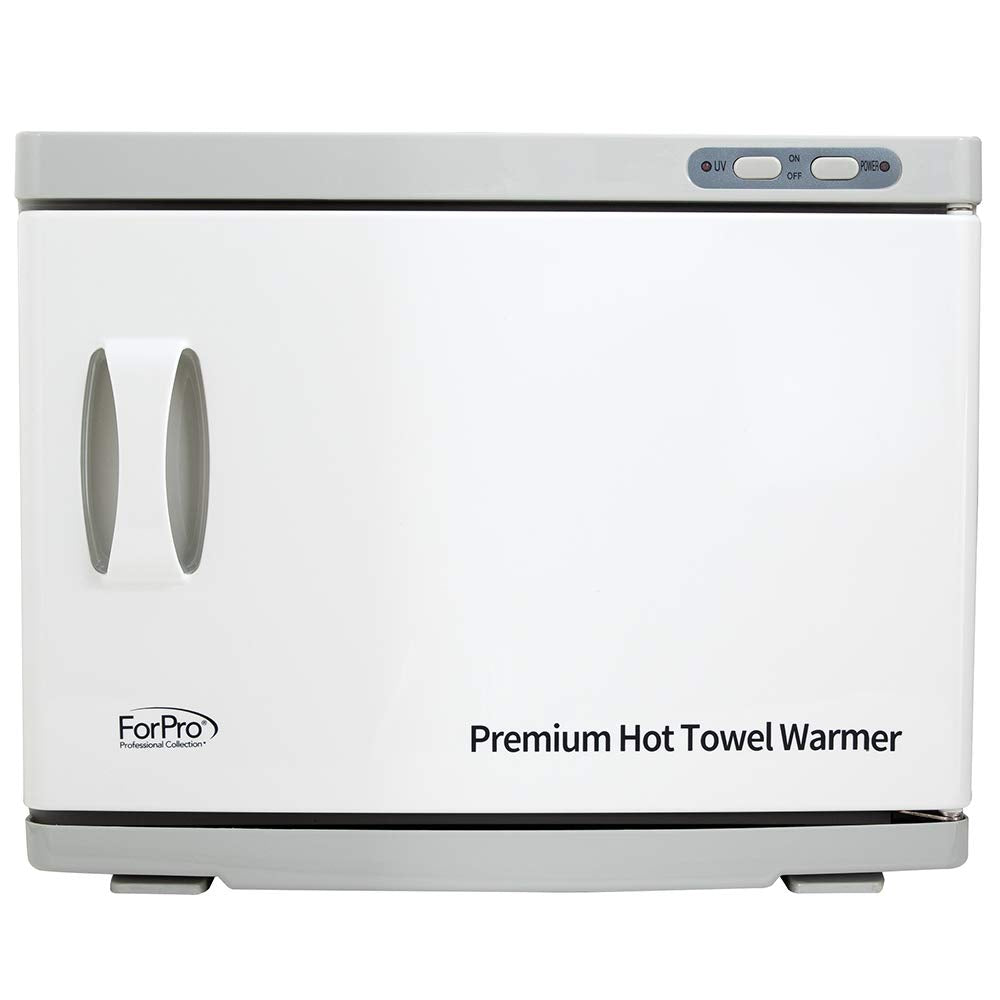 Premium Hot Towel Warmer, 23L Extra Large Capacity, Two Stainless Steel Racks, White