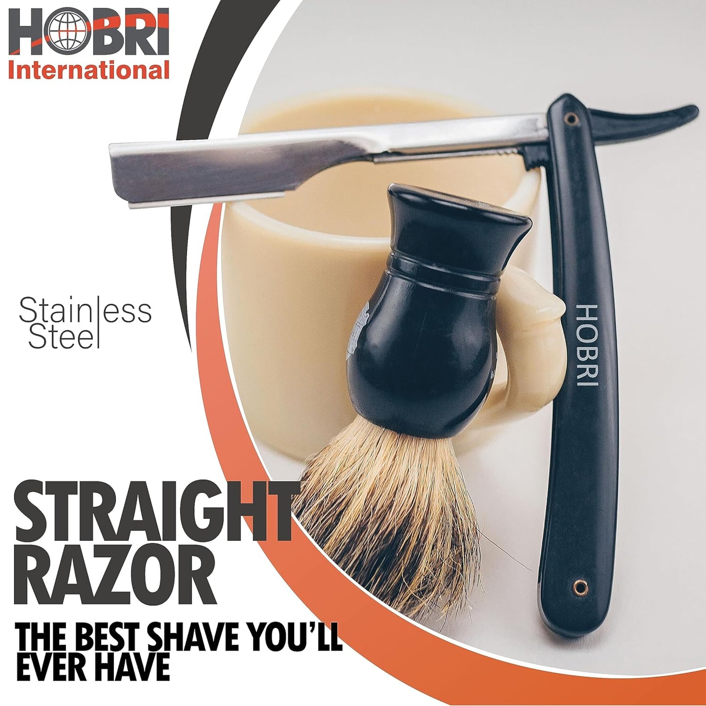 Professional Barber Straight Edge Razor with 10 Blades Men'S Manual Shaver Salon Quality Razor