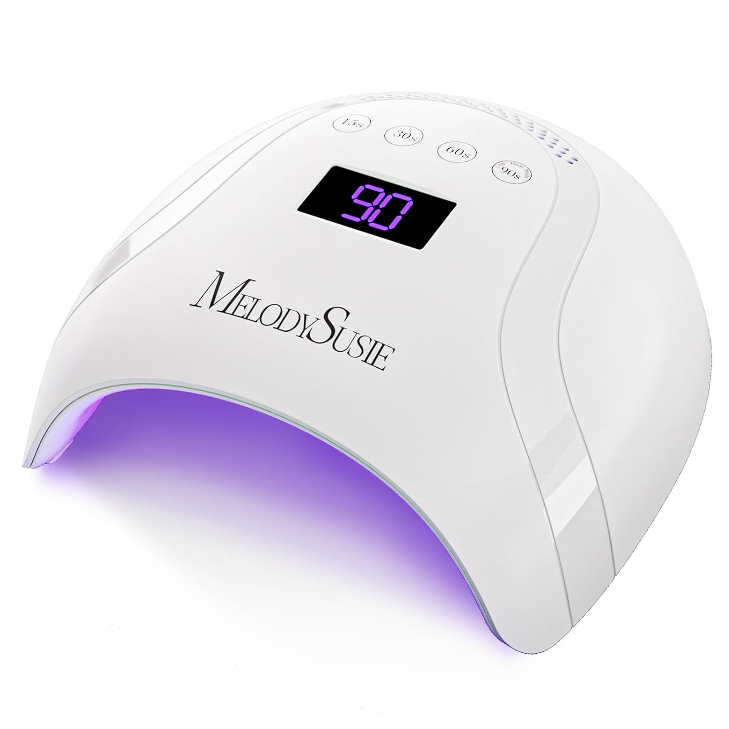 UV Nail Lamp, Plus30F UV Light for Gel Nails LED Nail Dryer with 3 Timer, Smart Sensor, LCD Display Fast Curing Gel Nail Polish Nail Art Tools Manicure Accessories-White