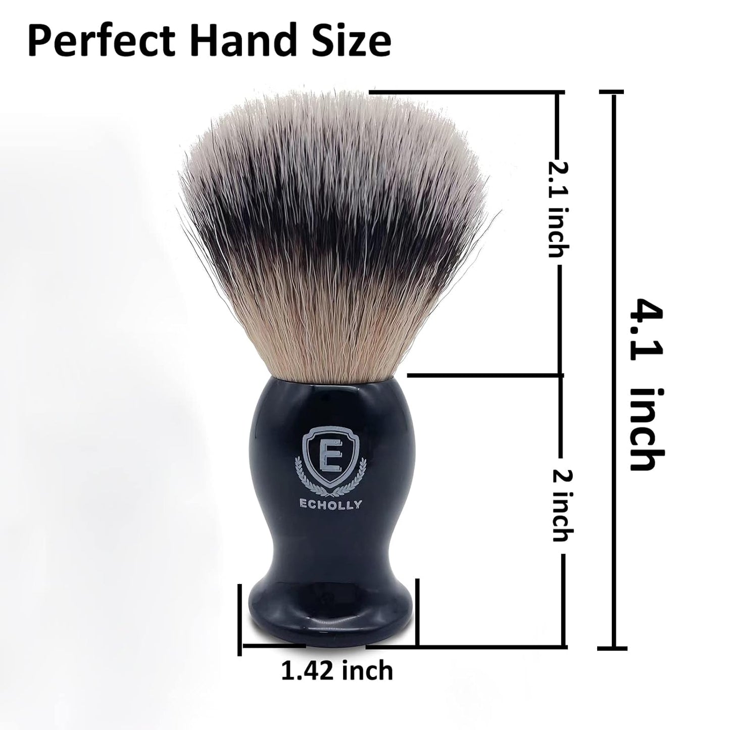 Luxury Shaving Brushes for Men by -Super Strong NO Shedding Bristle Shave Brushes for Men-Smooth Acrylic Handle Legacy Shave Brush-Rich and Fast Lather Shaving Cream Brush Gifts for Fathers Day