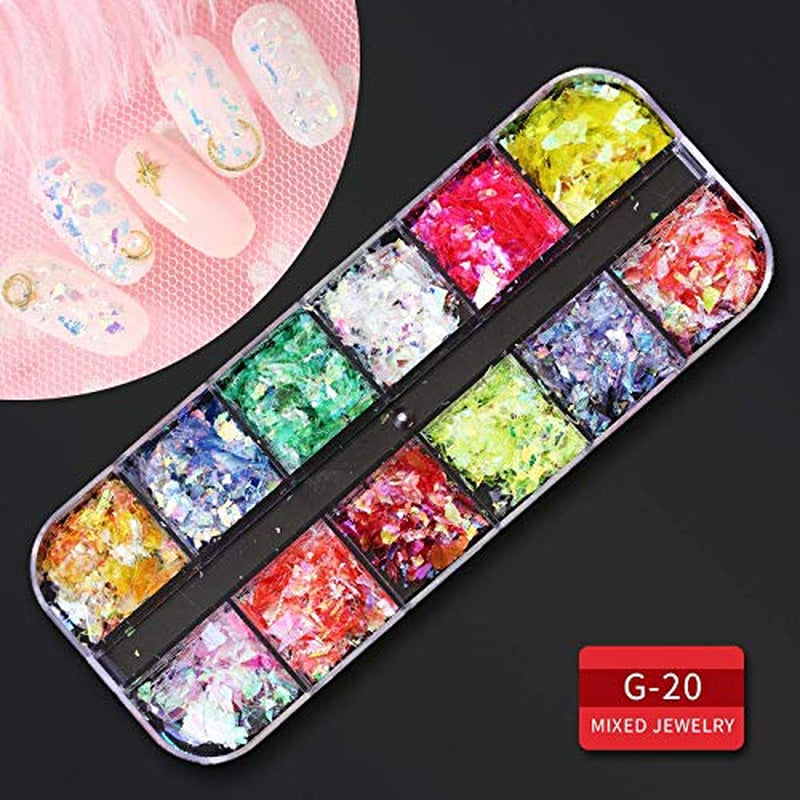 9 Boxes Nail Rhinestones,Nail Gems Nail Diamonds,Nail Art Studs Nail Crystals Nail Sequins for Nails Kit with 1 Tweezers and 3 Pen for Nail Art Supplies Accessories