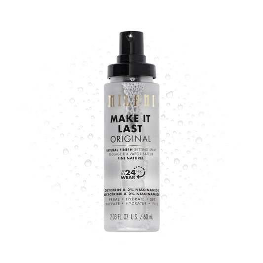 Make It Last Original - Natural Finish Setting Spray 3-In-1 Setting Spray and Primer- Prime + Correct + Set Makeup Finishing Spray and Primer - Long Lasting Makeup Primer and Spray 2.03 Fl. Oz