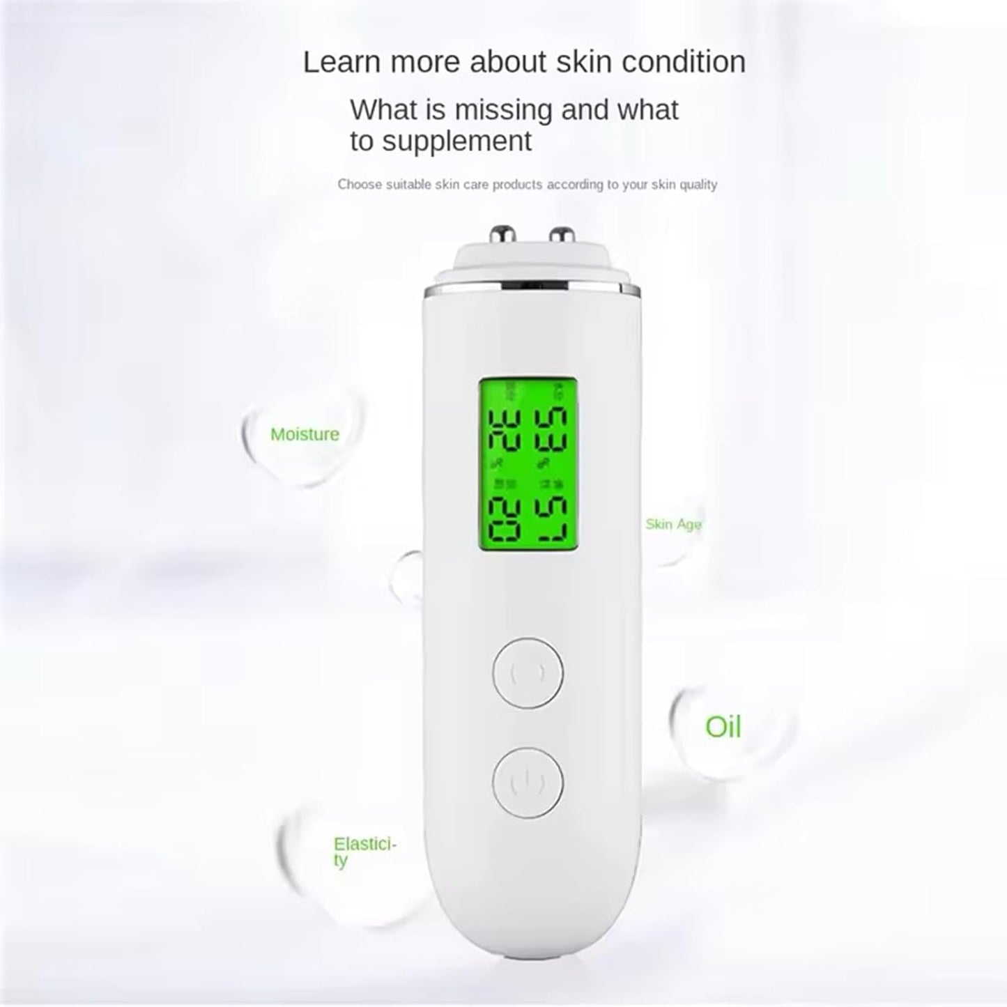 Skin Hydration Tester,Hydration Monitor,Skin Analyzer Machine Professional,Skin Tester for Accurate Monitoring of Skin'S Oil and Moisture Levels,Digital Skin Detector