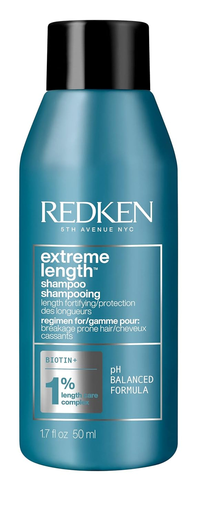 Redken Extreme Length Shampoo | Infused with Biotin | for Hair Growth | Prevents Breakage & Strengthens Hair