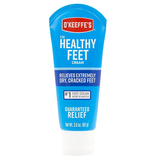 for Healthy Feet Foot Cream; Guaranteed Relief for Extremely Dry; Cracked Feet; Clinically Proven to Instantly Boost Moisture Levels; 3.0 Ounce Tube; (Pack of 1)