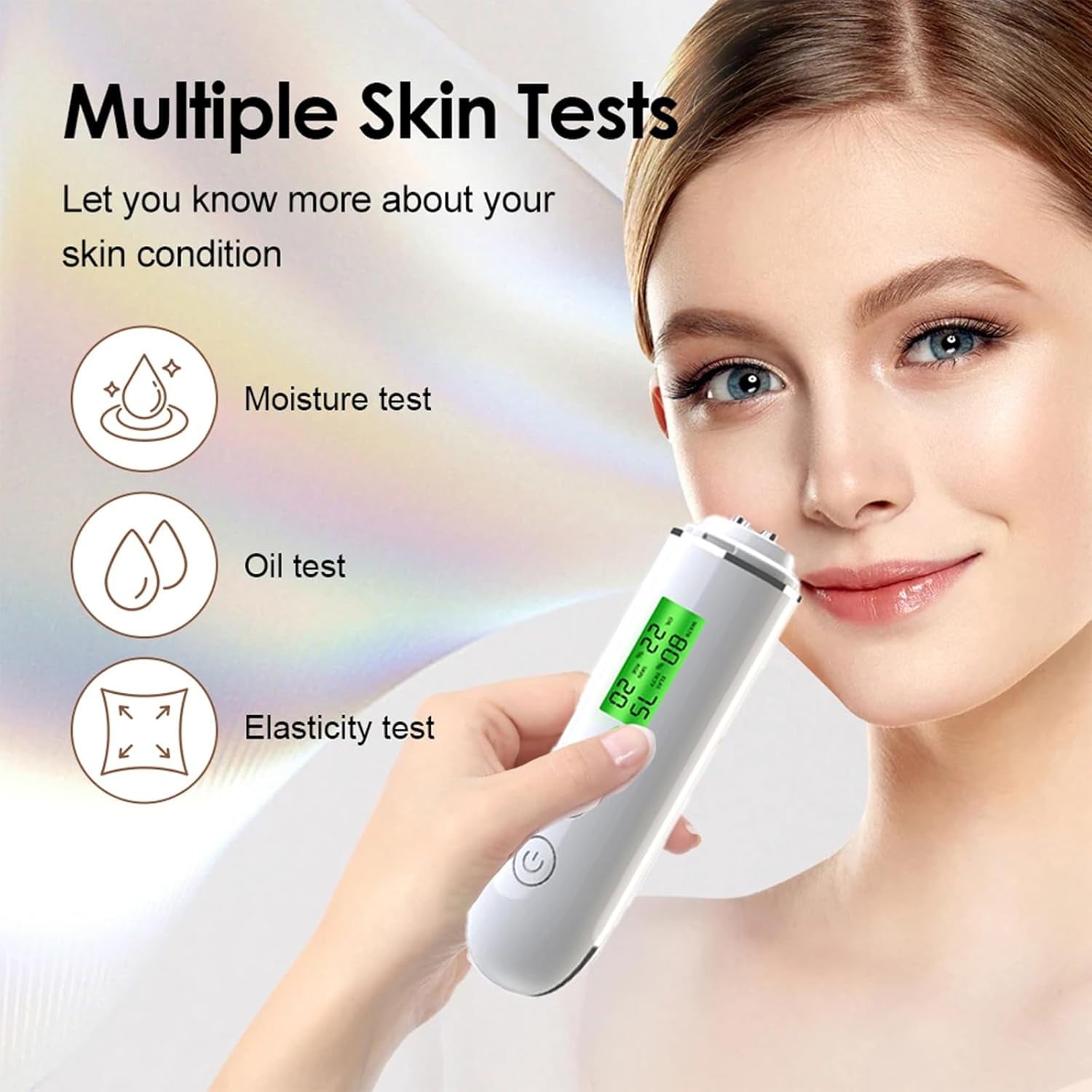 Hydration Monitor,Corneometer Skin Hydration Meter,Skin Analyzer Machine Professional,Multifunctional Hydration Test and Tracking Device for Skincare with Lcd,Skin Hydration Tester