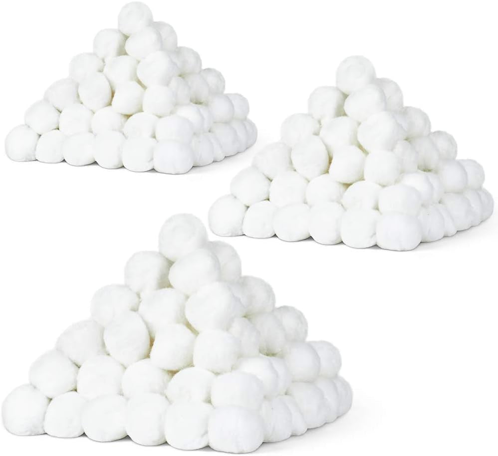 300 Small Cotton Balls for Make-Up, Nail Polish Removal, Pet Care, Applying Oil Lotion or Powder, Made from 100% Pure & Natural Cotton, Soft and Absorbent for Household Needs (300 Count)