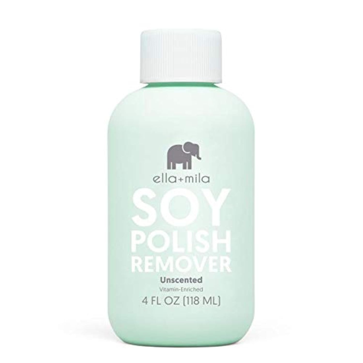 Soy Nail Polish Remover Non-Acetone Nail Polish Remover - Non-Toxic Fingernail Polish Remover - for Natural Nail Polishes - Unscented & Enriched with Vitamins A, C & E(4 Fl Oz) Teal