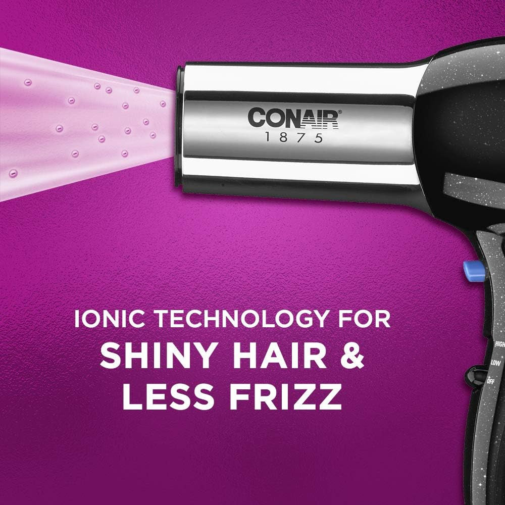 Hair Dryer, 1875W Full Size Hair Dryer with Ionic Conditioning, Blow Dryer