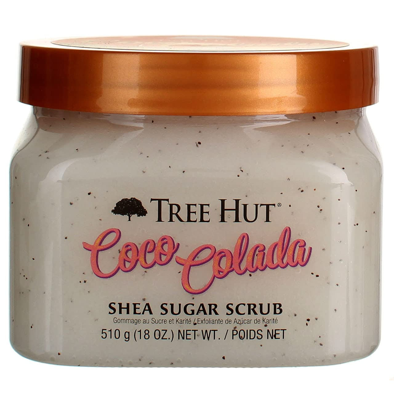 Exotic Bloom Shea Sugar Scrub | Exfoliating Body Scrub Removes Dead, Dry Skin for a Soft & Hydrated Feel | Nourishing Essential Body Care | 18 Fl Oz.