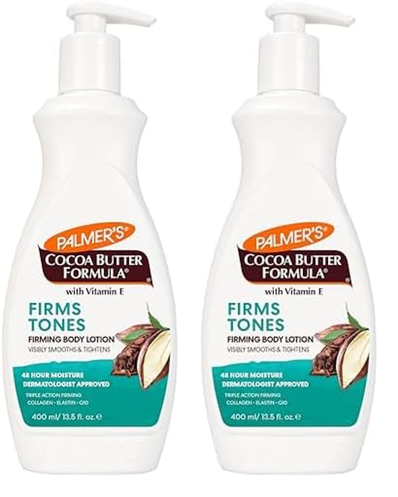 Cocoa Butter Formula Skin Firming Body Lotion, Toning & Tightening Cream with Q10, Collagen & Elastin, Pump Bottle, 13.5 Oz.