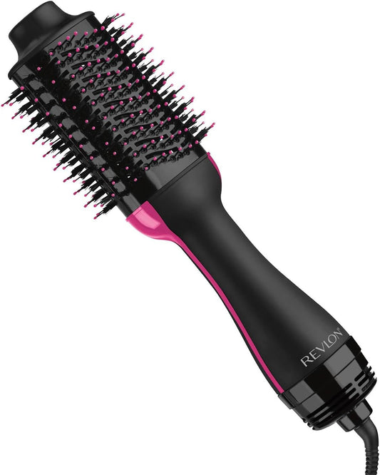 One-Step Volumizer Hair Dryer and Styler, for Less Frizz, More Shine, and Reduced Heat Damage for Salon Style round Brush for Blowout, Black (Amazon Exclusive)