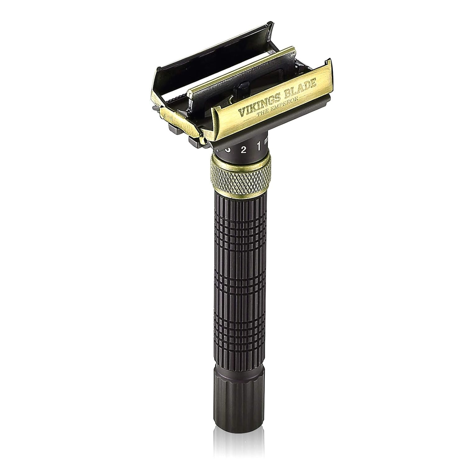 Adjustable Double Edge Safety Razor + Luxury Case. Smooth, Reusable, Eco-Friendly (The Emperor “Augustus”)