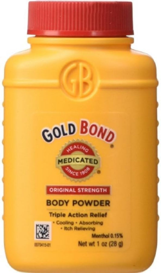 Talc-Free Body Powder Medicated 1 Ounce (4 Bottles) (29Ml)