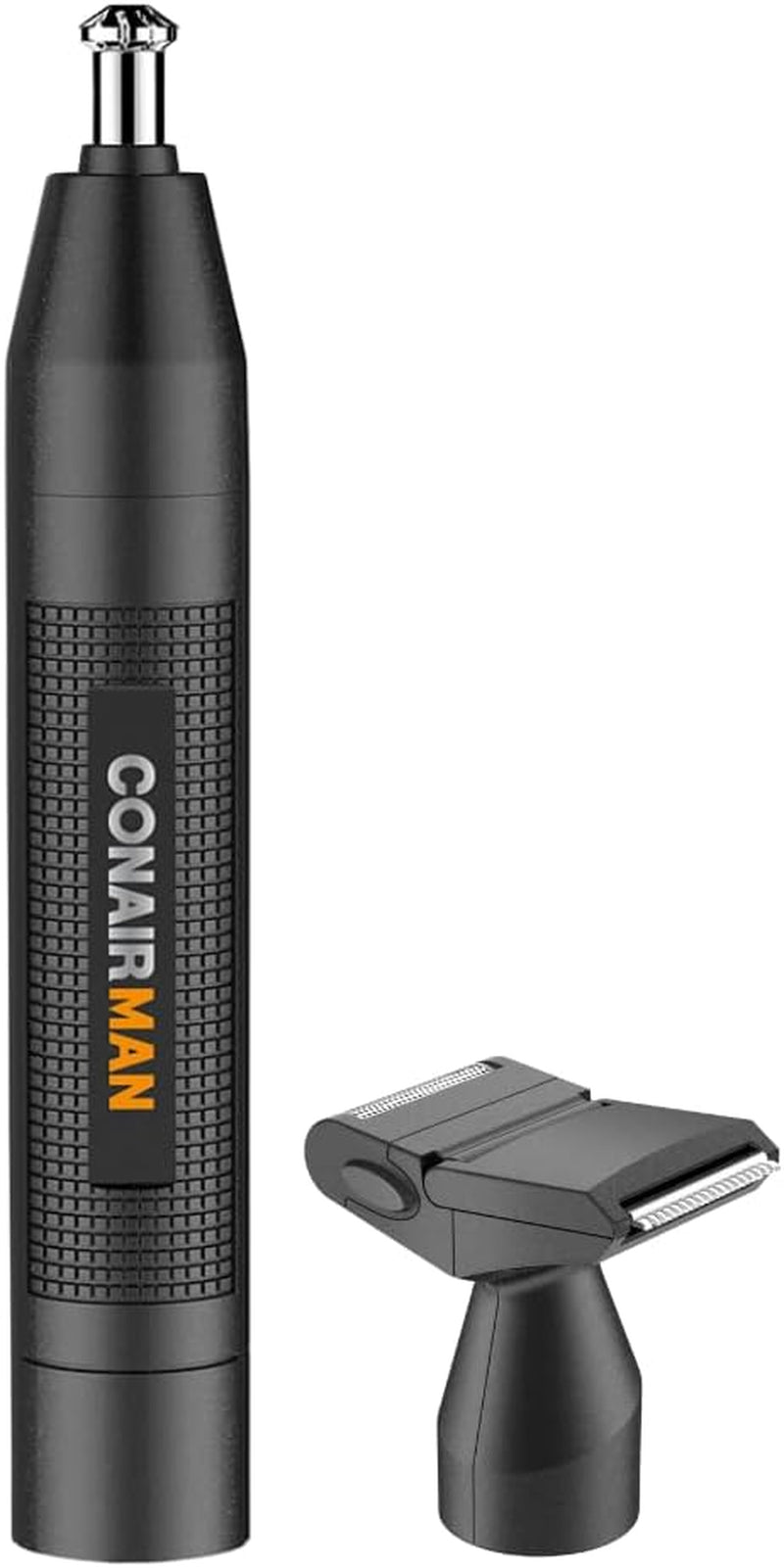 man Nose Hair Trimmer for Men, for Nose, Ear, and Eyebrows, Patent 360 Bevel Blade for No Pull, No Snag Trimming Experience, Cordless Lithium-Powered Trimmer with Drawstring Bag