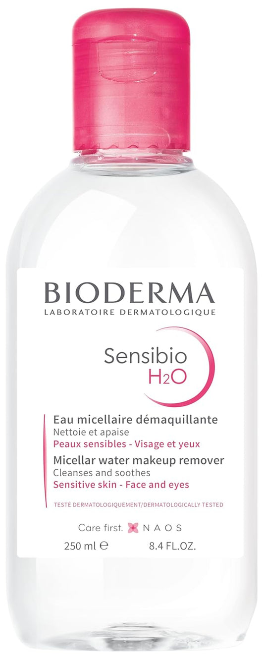 - Sensibio - H2O Micellar Water - Makeup Remover Cleanser - Face Cleanser for Sensitive Skin