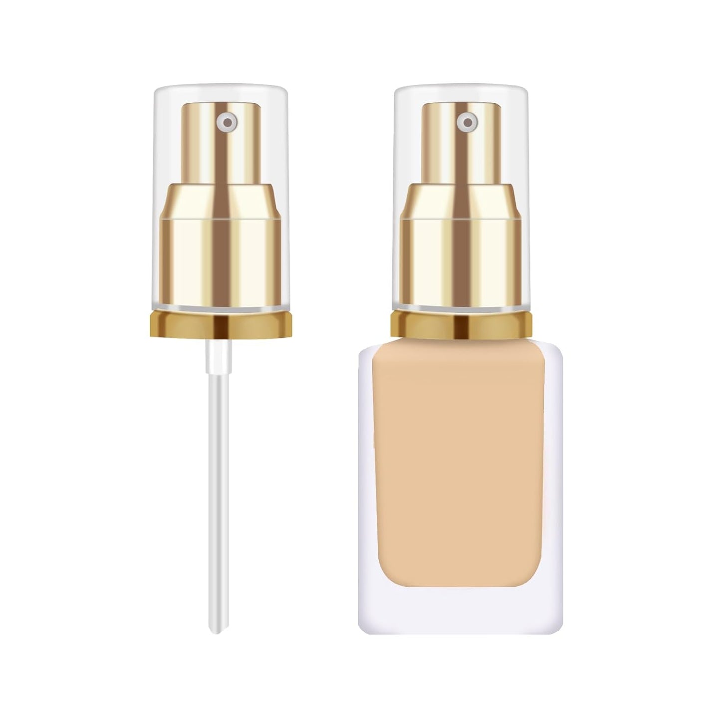 2Pack Foundation Pump Fit for Estee Lauder Double Wear Foundation DW Foundation Replacement Pump(Gold)