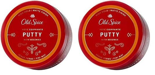 Hair Styling Putty Pomade for Men, 2.22 Oz (Pack of 2)