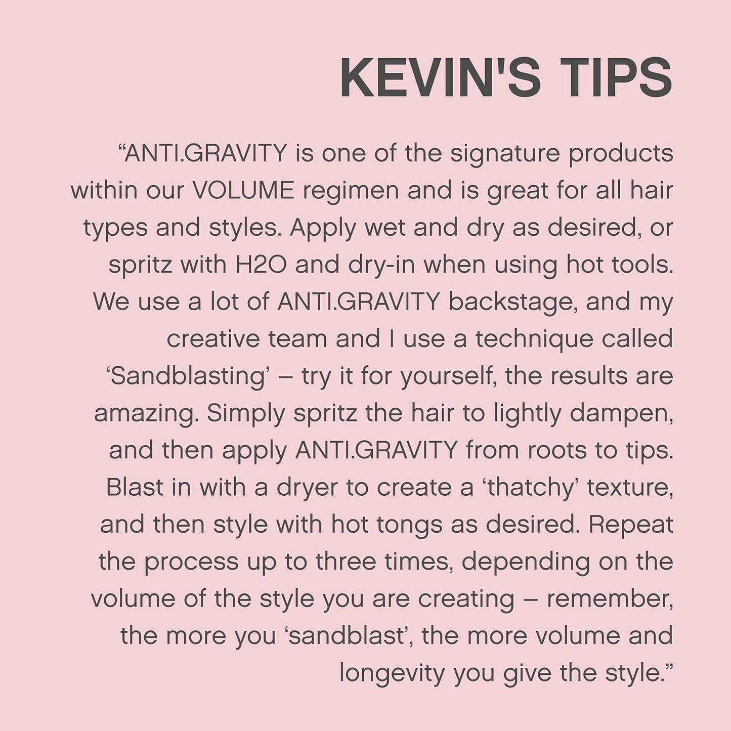 KEVIN.MURPHY ANTI.GRAVITY - Volumising & Texturising Lotion - for All Hair Types - Hair Volume & Shine - Hair Texture & Shine - Less Flyaways - Sulphate & Paraben Free Hair Care - 150 Ml / 5.1 Fl Oz