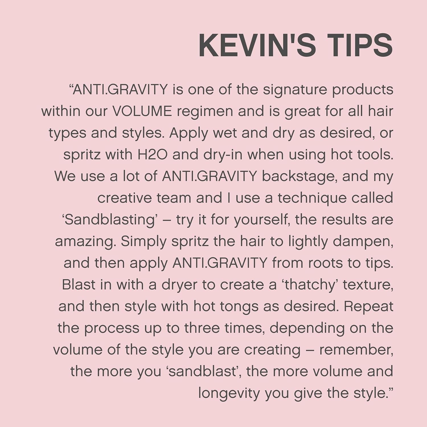 KEVIN.MURPHY ANTI.GRAVITY - Volumising & Texturising Lotion - for All Hair Types - Hair Volume & Shine - Hair Texture & Shine - Less Flyaways - Sulphate & Paraben Free Hair Care - 150 Ml / 5.1 Fl Oz