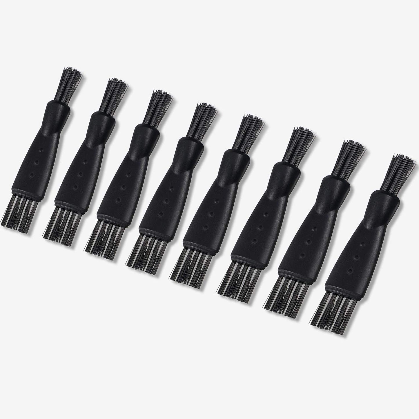 Black Double Sided Razor Trimmer Shaver Cleaning Brush Set, 8 Pieces