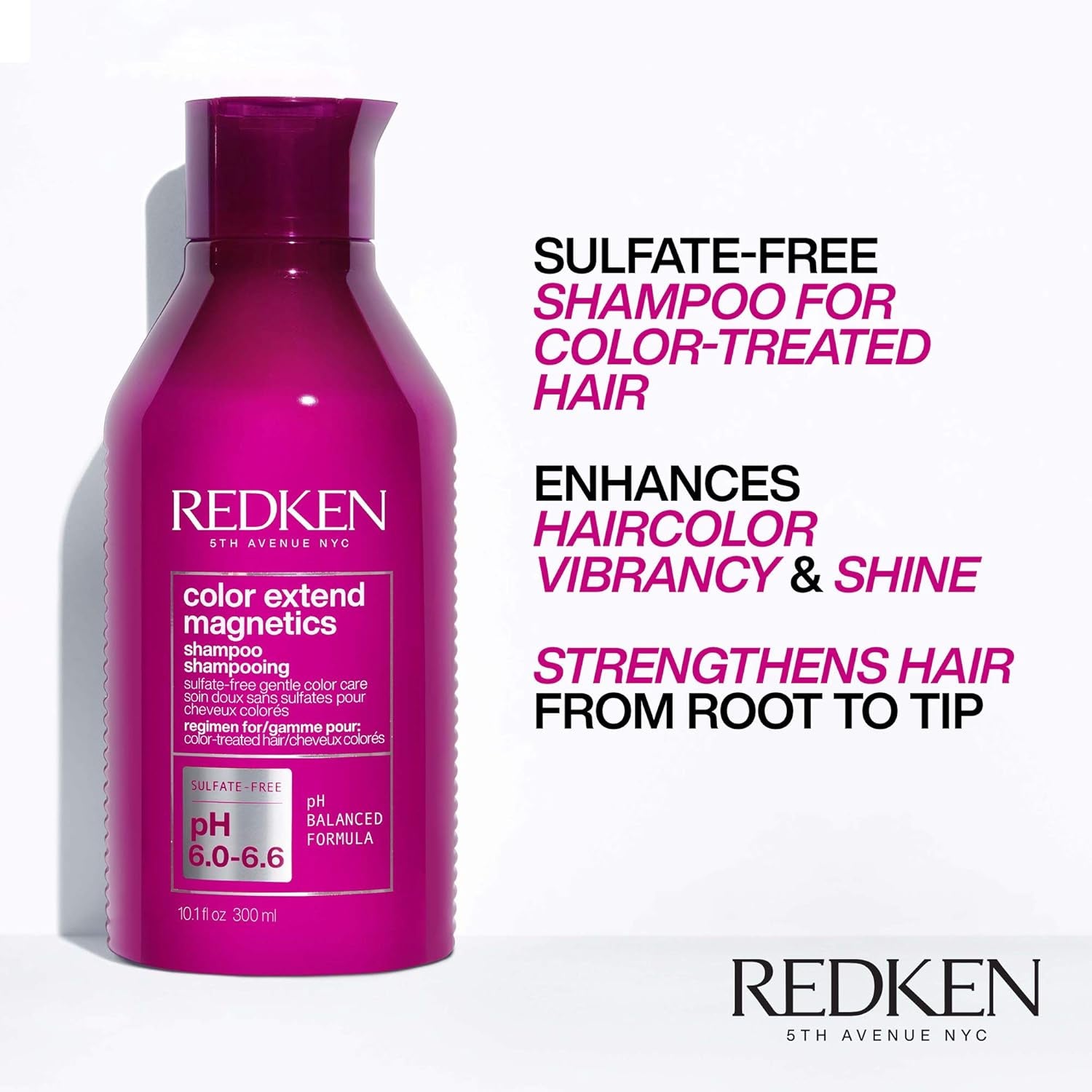 Color Extend Magnetics Shampoo & Conditioner Set for Color-Treated Hair | Gently Cleanses & Protects Color | with Amino Acid | Sulfate Free Shampoo