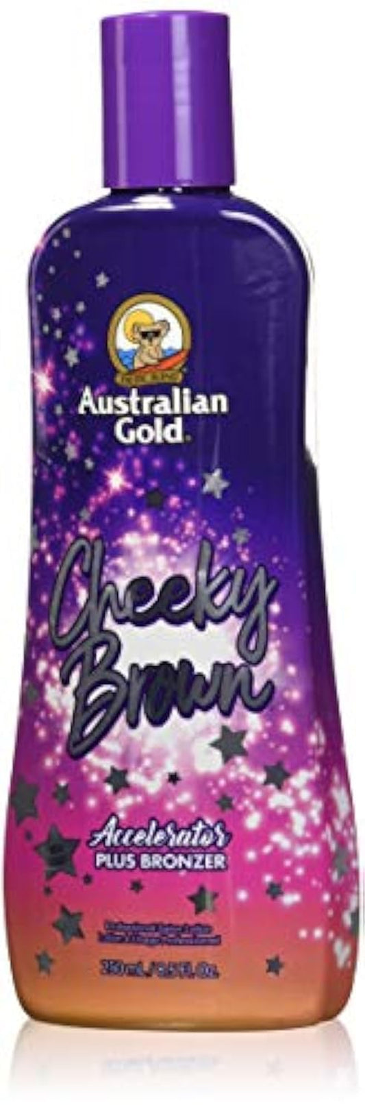 , CHEEKY BROWN Accelerator Dark Natural Bronzers, Tanning Bed Lotion 8.5 Oz