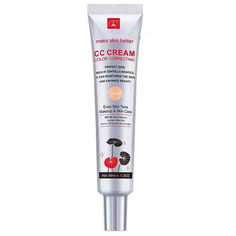 Color Correcting CC Cream with SPF 25, Coverage Lightweight Foundation, Hydrating Serum, Even Skin Tone Makeup and Skin Care, Boost Radiance, Refine Skin Texture, Avoid Sun Damage (Dark, 1PCS)