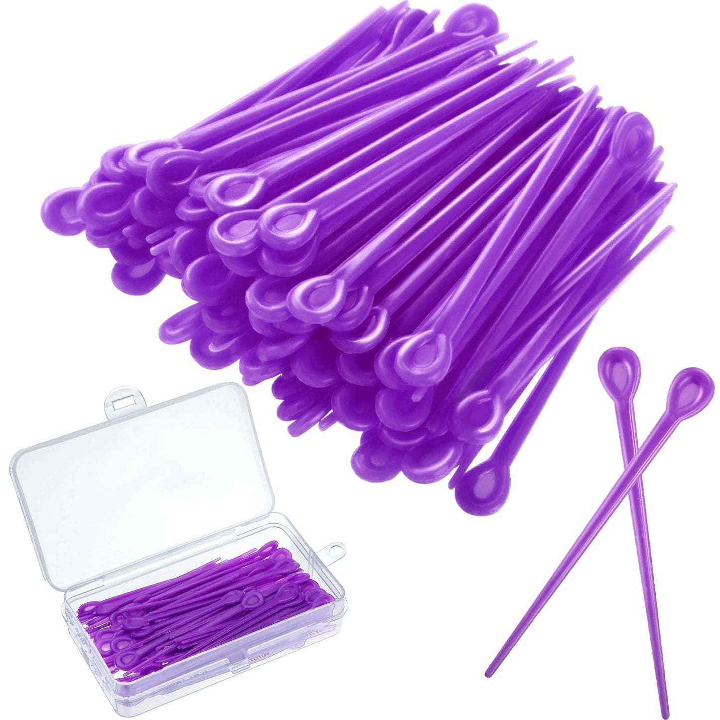 180 Pieces Brush Roller Pick Plastic Roller Pick Hair Curler Pin for Hair Curling Styling Accessories Present(Null)