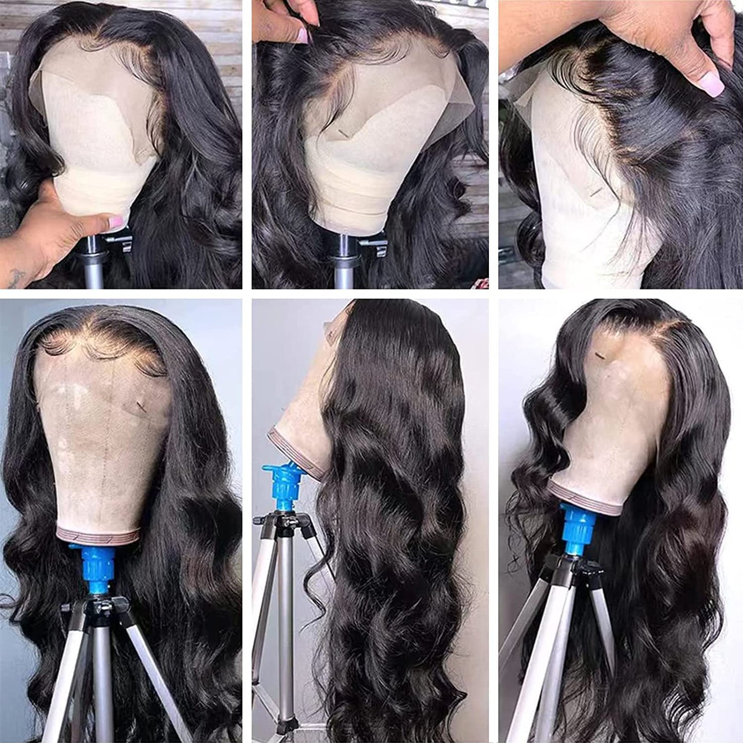 30 Inch 13X6 Lace Front Wigs Human Hair 200% Density Body Wave HD Lace Front Wigs Human Hair Pre Plucked Glueless Wigs Human Hair for Women with Baby Hair