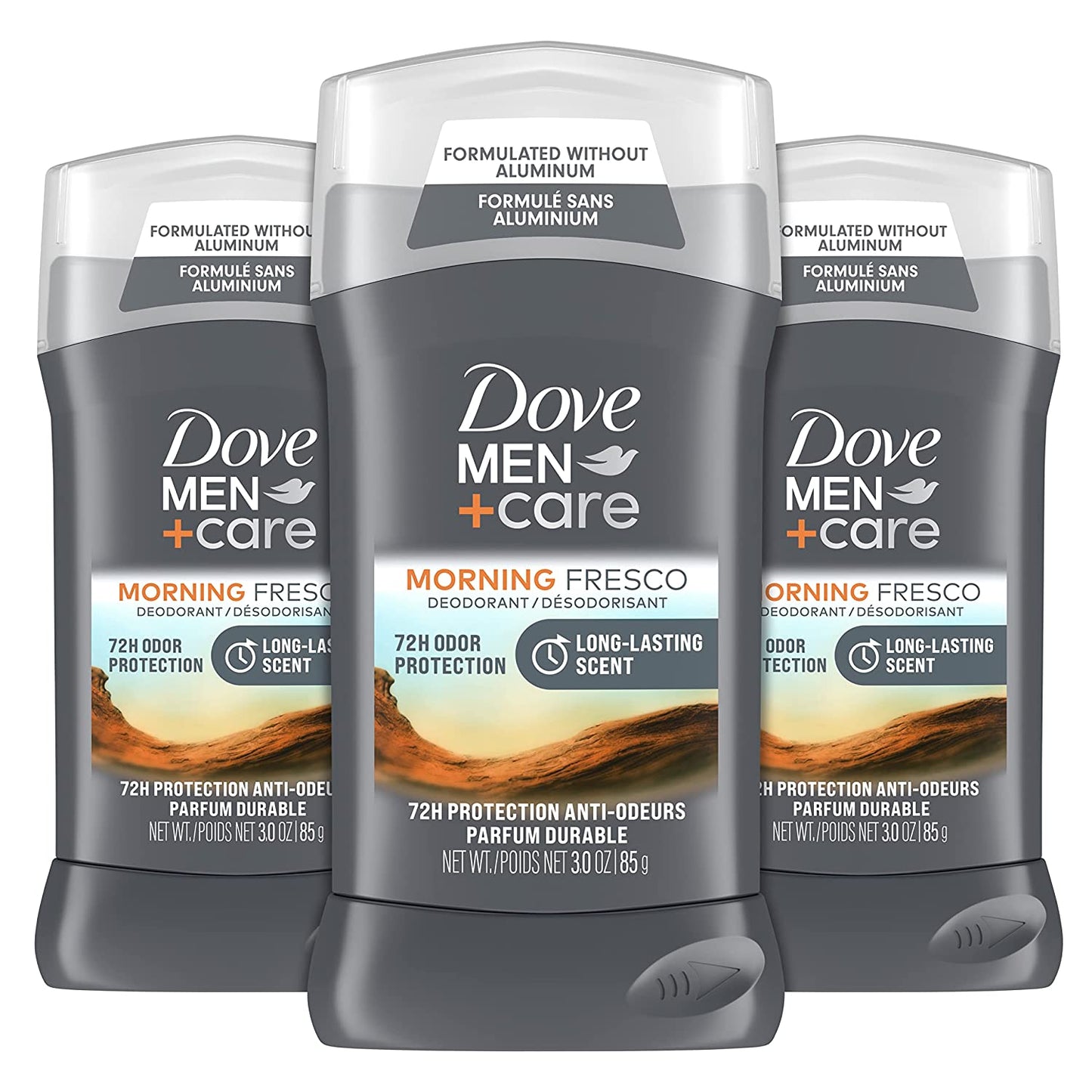 Antiperspirant Deodorant, 72Hr Sweat & Odor Protection, Vitamin E, Triple Moisturizer, 4 Pack