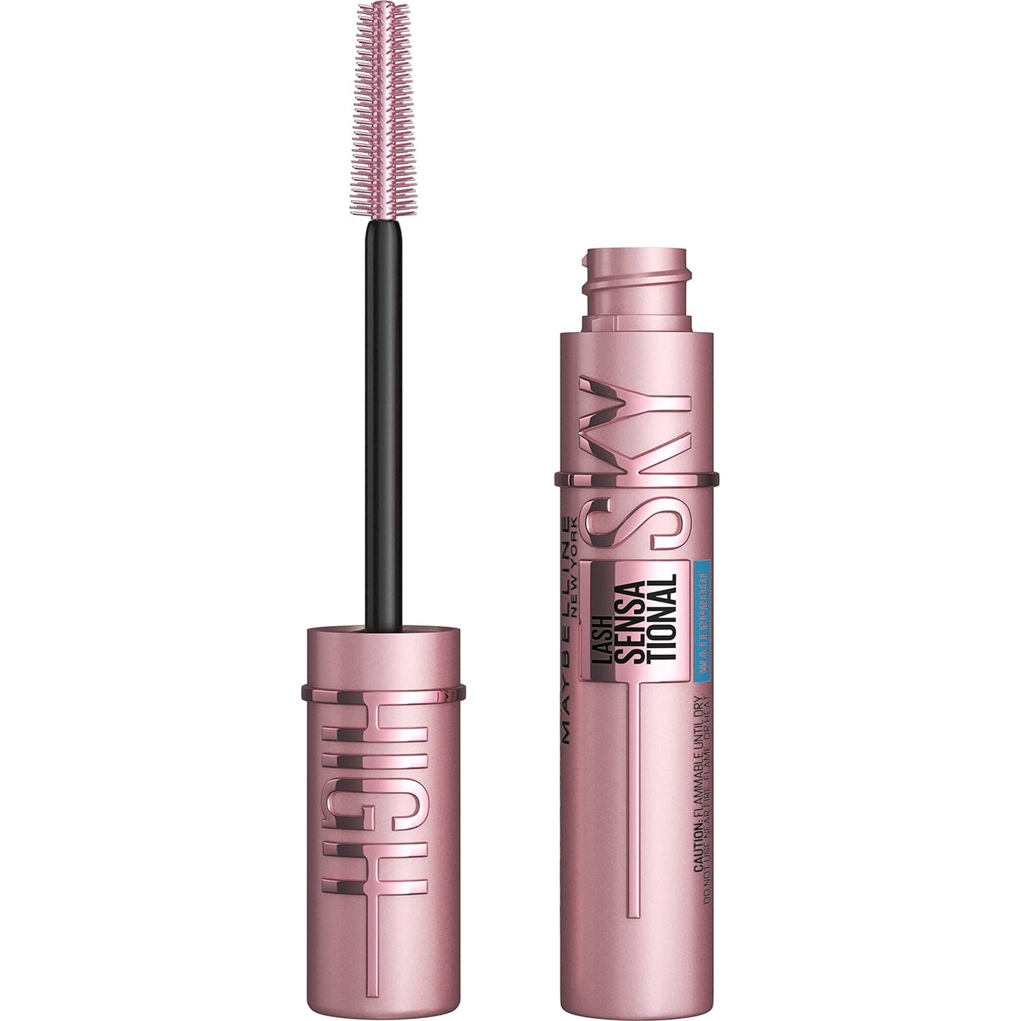 Lash Sensational Sky High Serum Infused Lash Primer for Mascara, Lengthening, Thickening, Tinted and Washable Formula, Soft Black, 1 Count