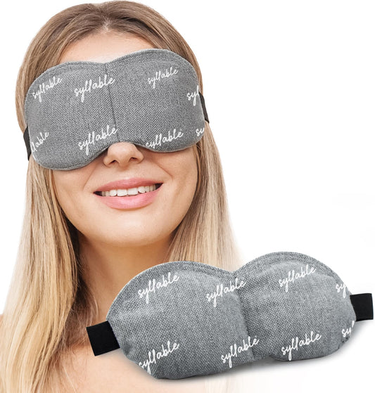 Heated Eye Mask, Microwave Eye Mask for Dry Eyes, Warm Eye Compress Moist Heat Blepharitis,Itchy Eyes&Eye Strain Treatment (Gray)