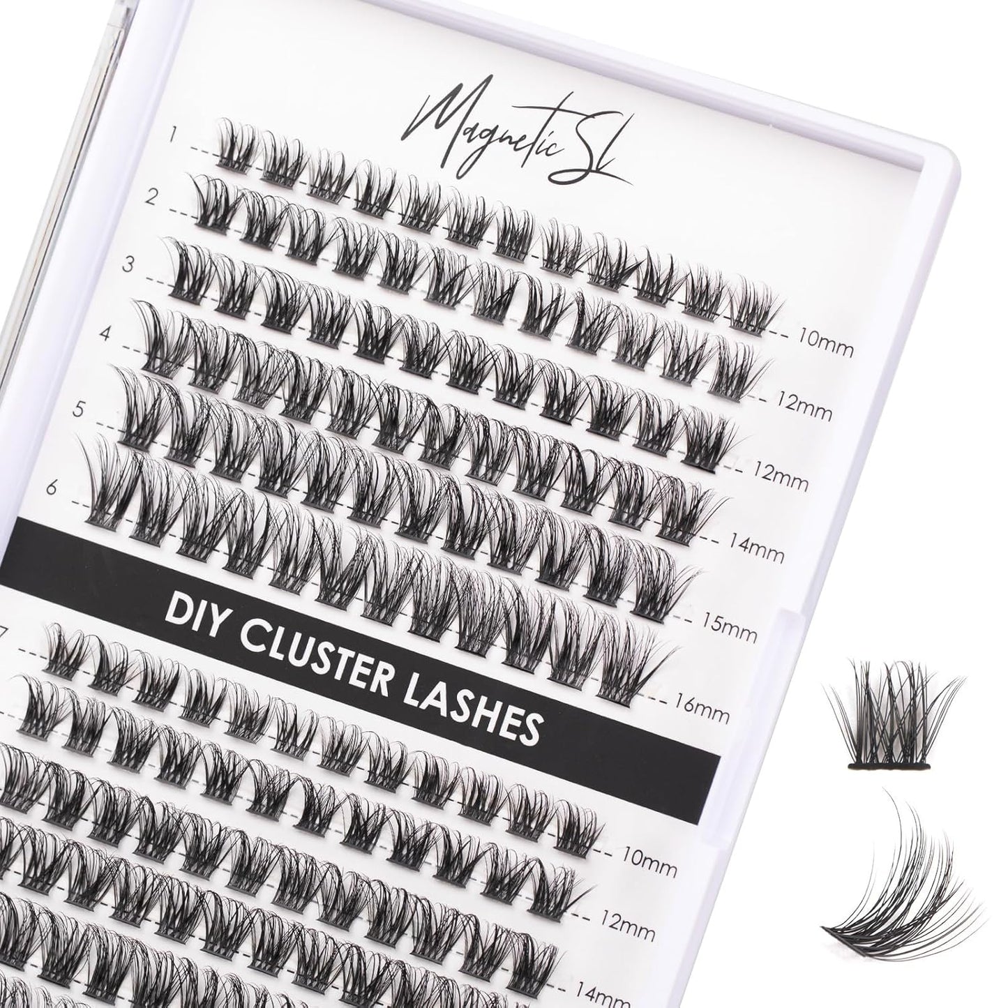 Lash Clusters DIY Lash Extensions Kit 320Pcs Individual Lashes Clusters 30D 40D D Curl Eyelash Extension Kit with Applicator and Lash Bond&Seal,Clusters Lash Glue Remover Mix 10-16Mm (30D+40D-320 KIT)