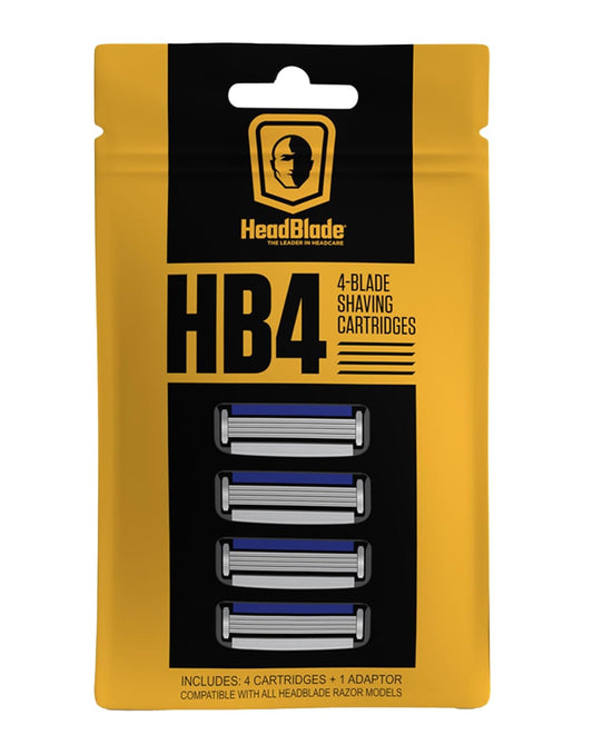 Men'S HB4 Refill Shaving Razor Blades. Stainless Steel Blades for No Tugging or Pulling, Shave Less, Works for Face, Body, and Scalp (Pack of 1)