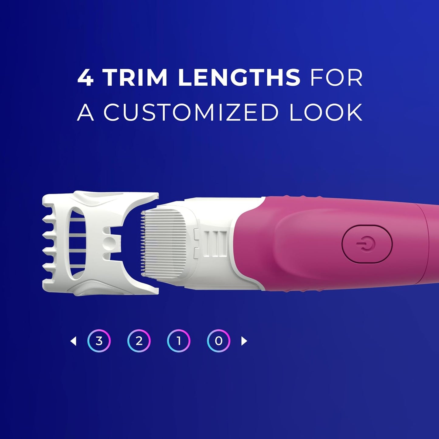 Trimstyle Razor for Women with Bikini Trimmer | 5-Blade Womens Razor with Trimmer, 2-In-1 Waterproof Pubic Hair Trimmer & Razor | 1 Handle & 3 Razor Blade Refills