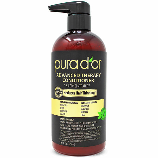 Advanced Therapy Conditioner (16Oz) for Increased Moisture, Strength, Volume & Texture, No Sulfates, Contains Argan Oil & Biotin, All Hair Types, Men & Women (Packaging May Vary)