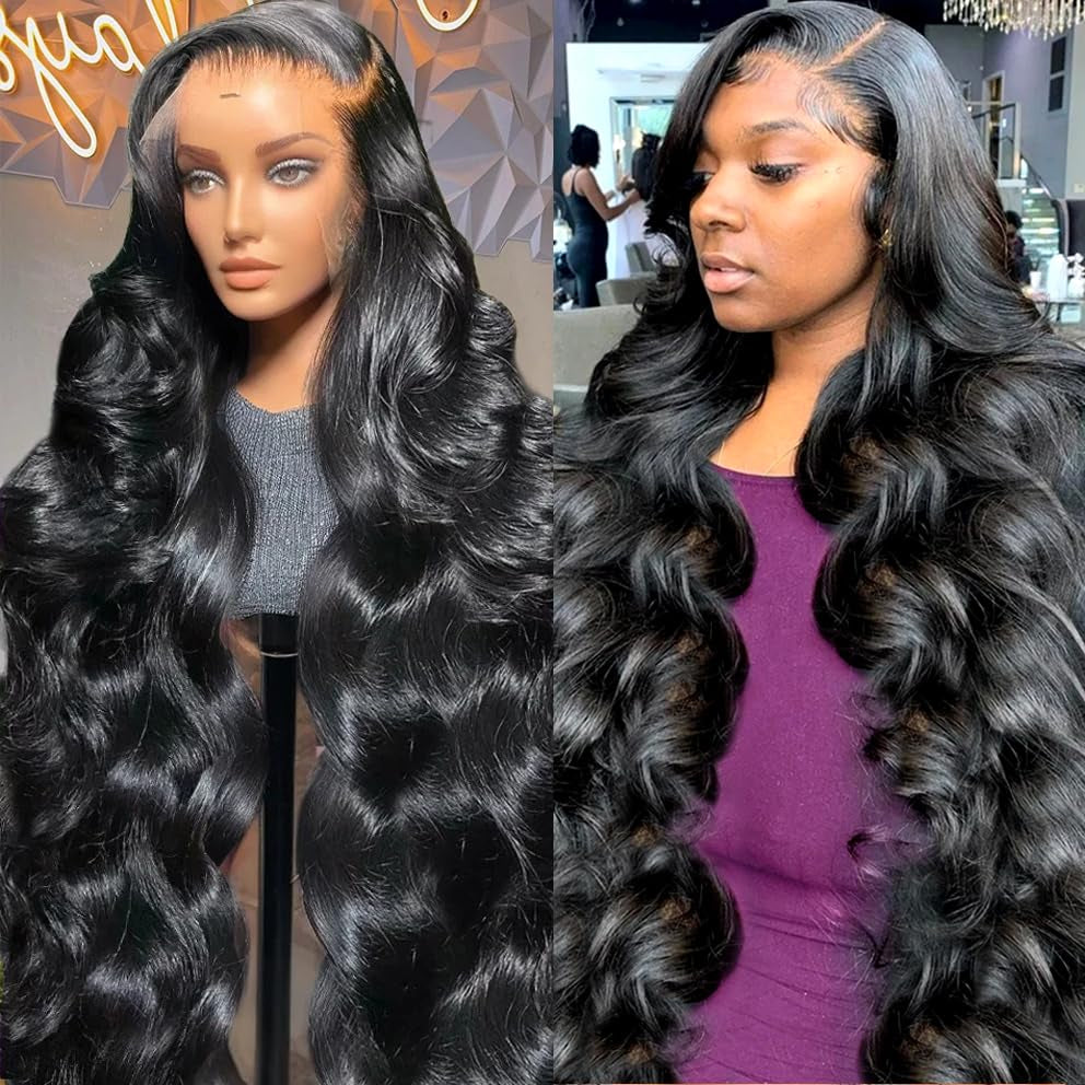 30 Inch 13X6 Lace Front Wigs Human Hair 200% Density Body Wave Lace Front Wigs Human Hair Pre Plucked Glueless Wigs Human Hair Wigs 13X6 HD Lace Frontal Wigs Human Hair Lace Front Wigs for Women