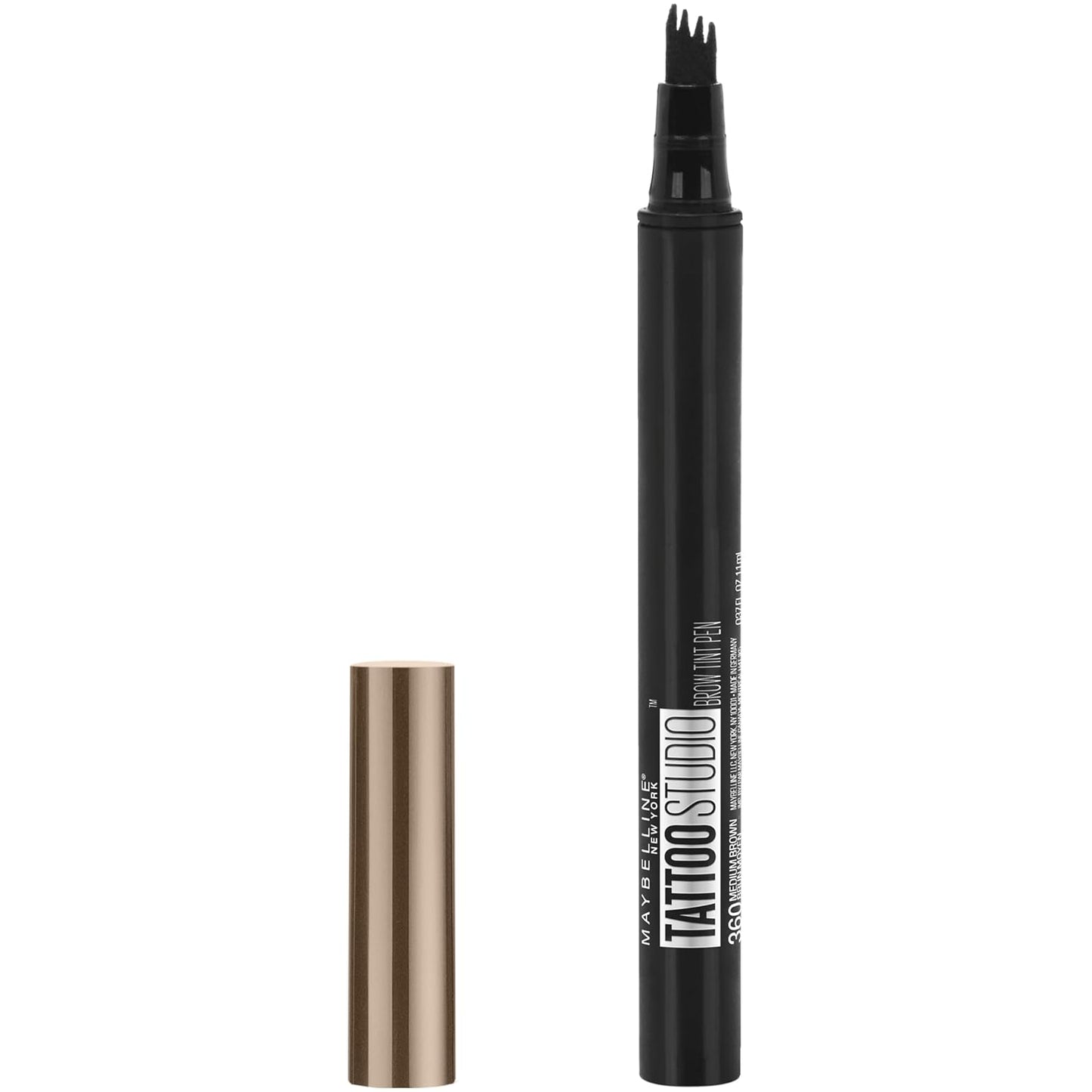 New York Tattoostudio Brow Tint Pen Makeup, Medium Brown, 0.037 Fl. Oz.