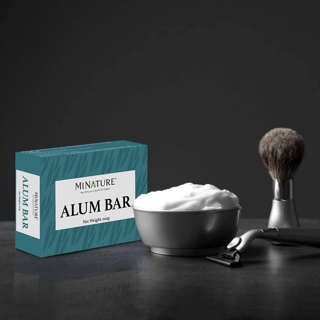 Pack of 2 Alum Bar (Potassium Alum) (Phitkari) by  | Alum Stone(Fitkari)| Alum Shaving Bar | Alum Blocks after Shave|100G*2 | 100% Only Alum | Chemical & Preservative Free| Pure & Natural