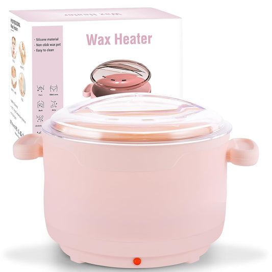 Wax Melter for Hair Removal, 16.9Oz Portable Warmer, Mini Electric Wax Heater Machine for Hard and Soft Wax Beads, Fast Heating for Home Gentle, Salon Wax Warmer for Leg Waxing, Body, Bikini, Eyebrow