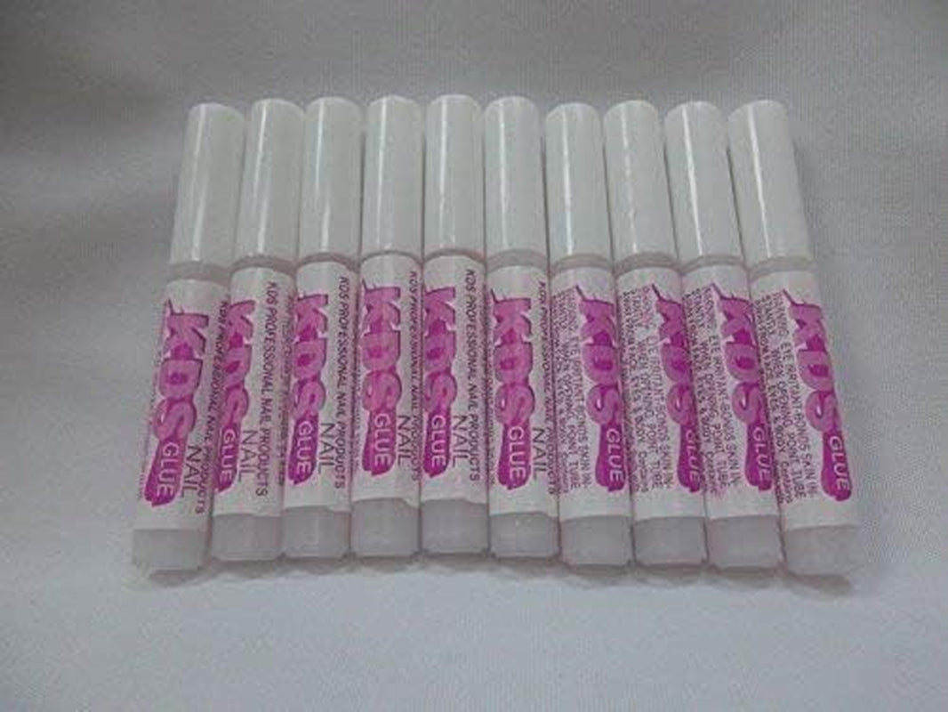 10 Pcs  Nail Tip Glue - Adhesive Super Bond for Acrylic Nails Tips - 0.07 Oz for Each Glue